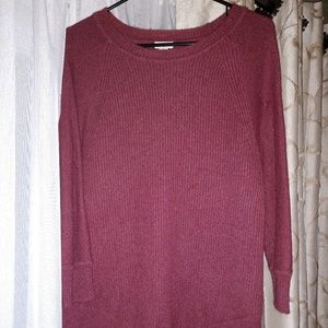 J.Crew Maroon 3/4 length sleeve sweater